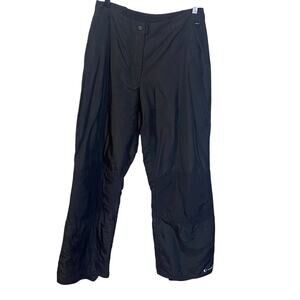 Black Dot Water-Resistant Black Snow Pants Outdoor Utility Pant Sz M Womens